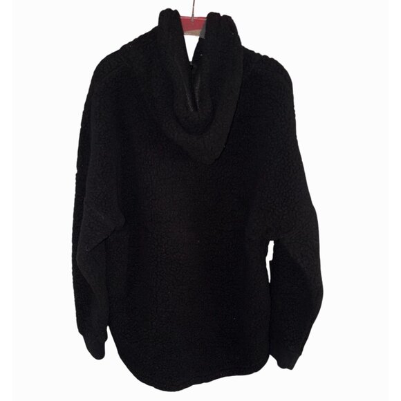 EXCELLENT Victorias Secret Pink Hooded Fleece Pullover 1/2 Zip Comfy Hoodie XL - Picture 5 of 11